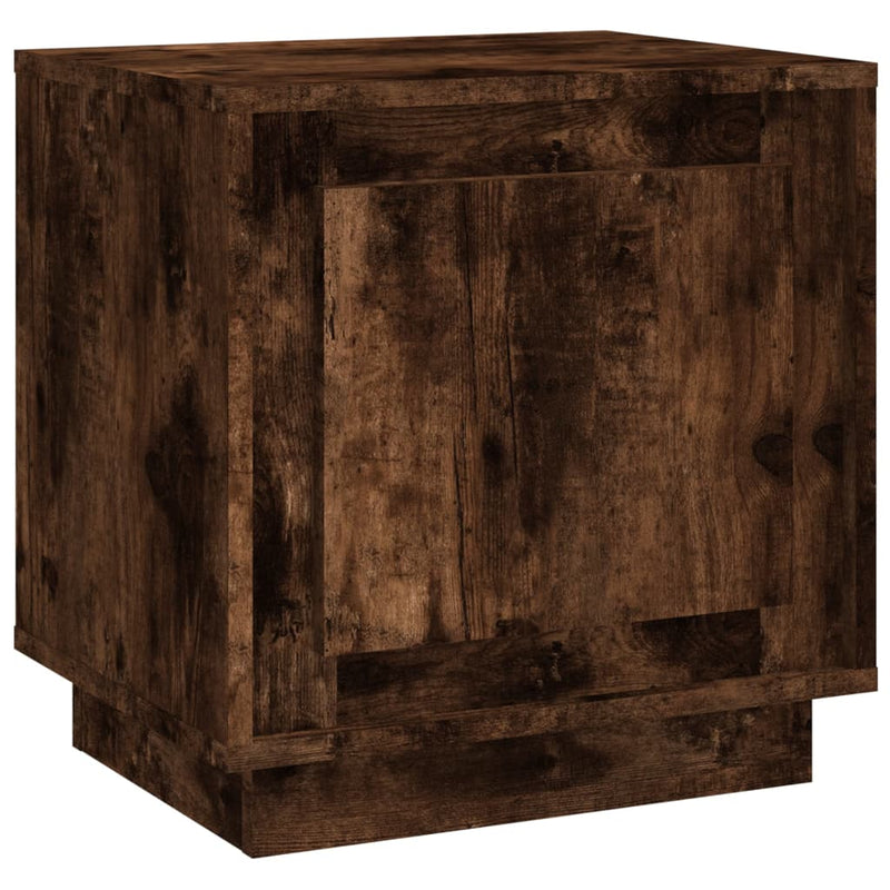 vidaXL füstös tölgy színű szerelt fa éjjeliszekrény 44x35x45 cm