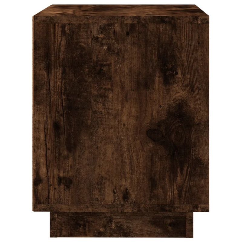 vidaXL 2 db füstös tölgy színű szerelt fa éjjeliszekrény 44x35x45 cm