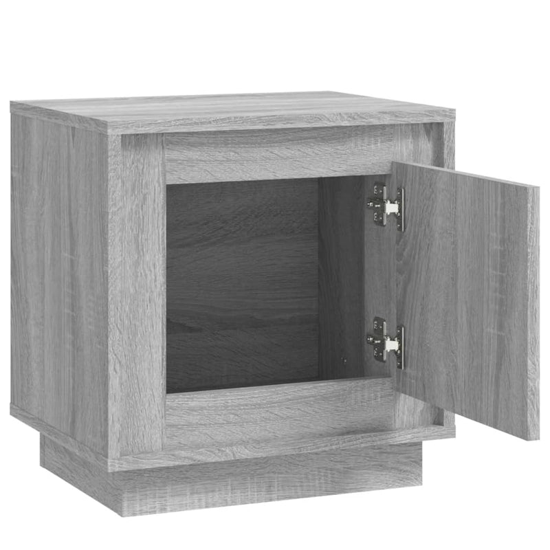 vidaXL szürke sonoma színű szerelt fa éjjeliszekrény 44x35x45 cm