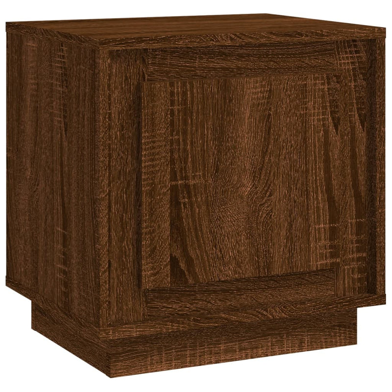 vidaXL barna tölgyszínű szerelt fa éjjeliszekrény 44x35x45 cm