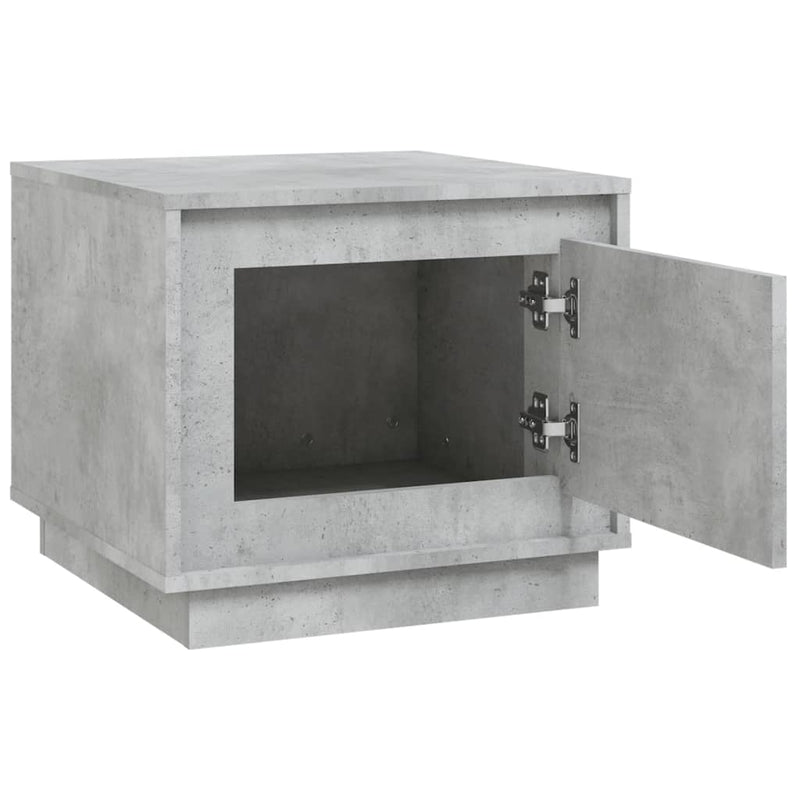 vidaXL betonszürke szerelt fa dohányzóasztal 51x50x44 cm