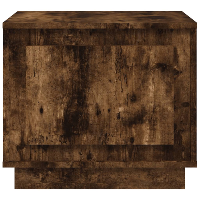 vidaXL füstös tölgy színű szerelt fa dohányzóasztal 51x50x44 cm
