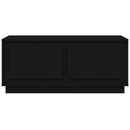 vidaXL fekete szerelt fa dohányzóasztal 102x50x44 cm