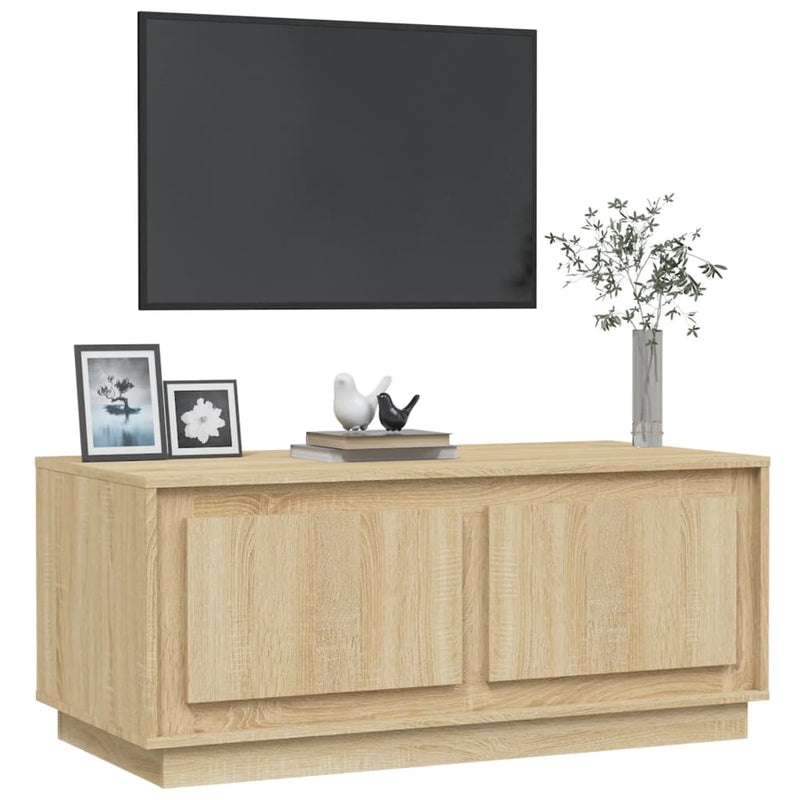 vidaXL sonoma tölgy színű szerelt fa dohányzóasztal 102x50x44 cm