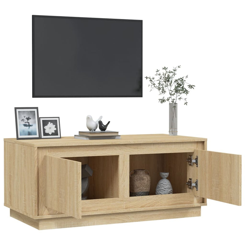 vidaXL sonoma tölgy színű szerelt fa dohányzóasztal 102x50x44 cm