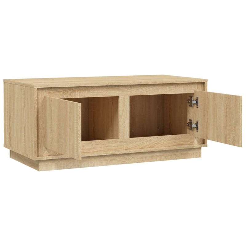 vidaXL sonoma tölgy színű szerelt fa dohányzóasztal 102x50x44 cm