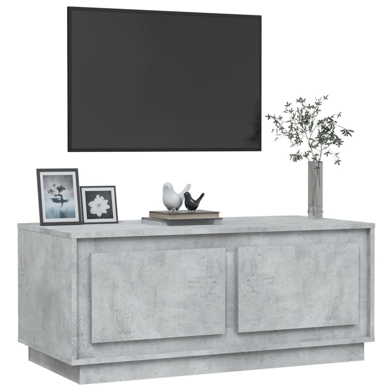vidaXL betonszürke szerelt fa dohányzóasztal 102x50x44 cm