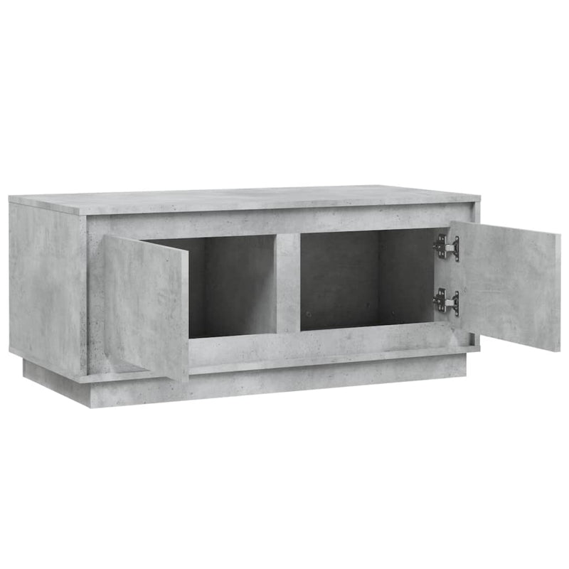vidaXL betonszürke szerelt fa dohányzóasztal 102x50x44 cm