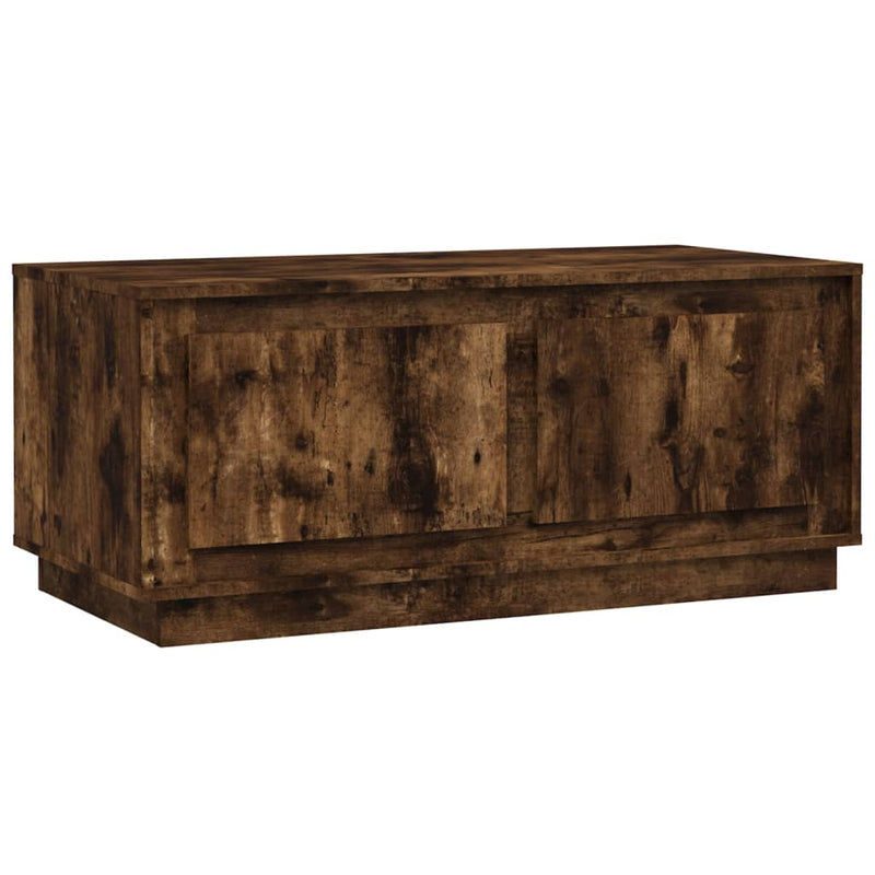 vidaXL füstös tölgy színű fatermék dohányzóasztal 102x50x44 cm