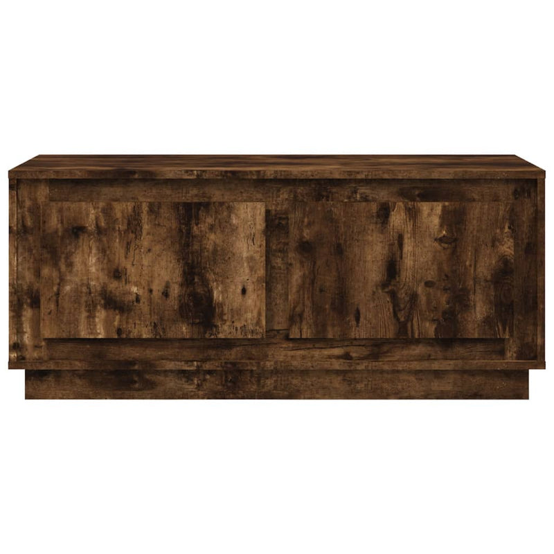 vidaXL füstös tölgy színű fatermék dohányzóasztal 102x50x44 cm