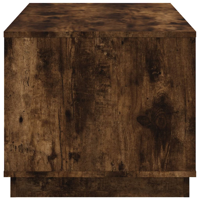 vidaXL füstös tölgy színű fatermék dohányzóasztal 102x50x44 cm