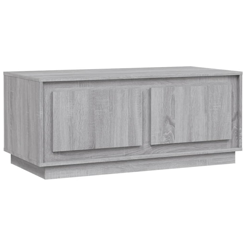 vidaXL szürke sonoma színű szerelt fa dohányzóasztal 102x50x44 cm