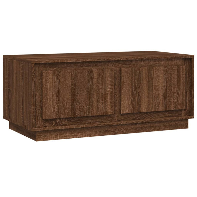 vidaXL barna tölgyszínű szerelt fa dohányzóasztal 102x50x44 cm