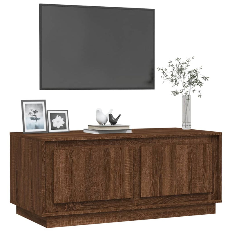 vidaXL barna tölgyszínű szerelt fa dohányzóasztal 102x50x44 cm