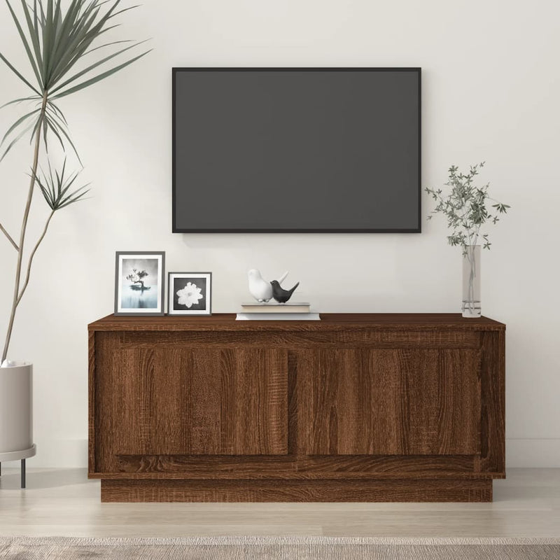 vidaXL barna tölgyszínű szerelt fa dohányzóasztal 102x50x44 cm