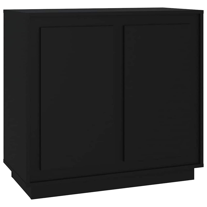 vidaXL fekete szerelt fa tálalóasztal 80 x 34 x 70 cm
