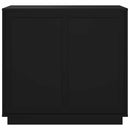 vidaXL fekete szerelt fa tálalóasztal 80 x 34 x 70 cm