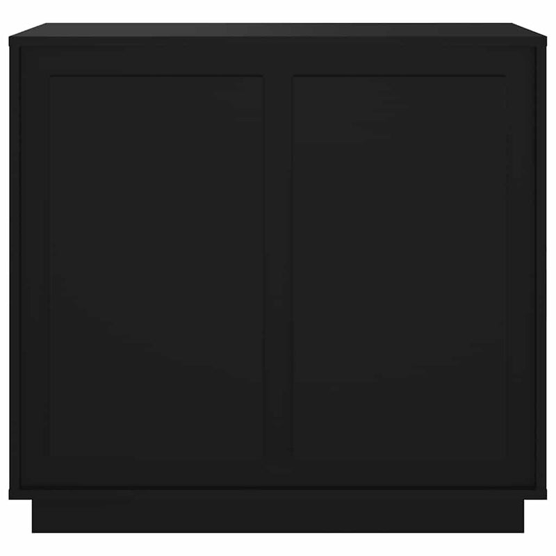 vidaXL fekete szerelt fa tálalóasztal 80 x 34 x 70 cm