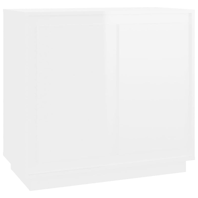 vidaXL magasfényű fehér szerelt fa tálalószekrény 80 x 34 x 75 cm