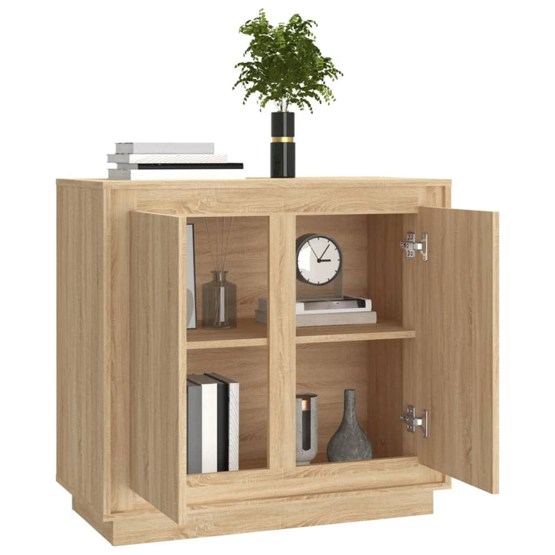 vidaXL sonoma tölgy színű szerelt fa tálalóasztal 80 x 34 x 75 cm