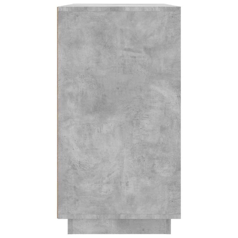 vidaXL betonszürke szerelt fa tálalószekrény 80 x 34 x 75 cm