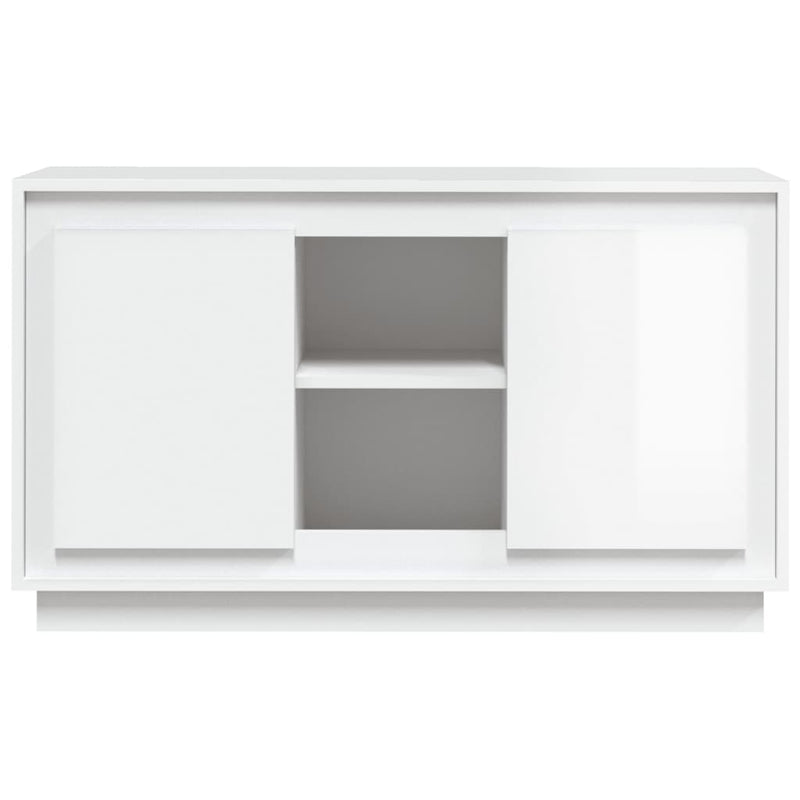 vidaXL magasfényű fehér szerelt fa tálalószekrény 102x35x60 cm