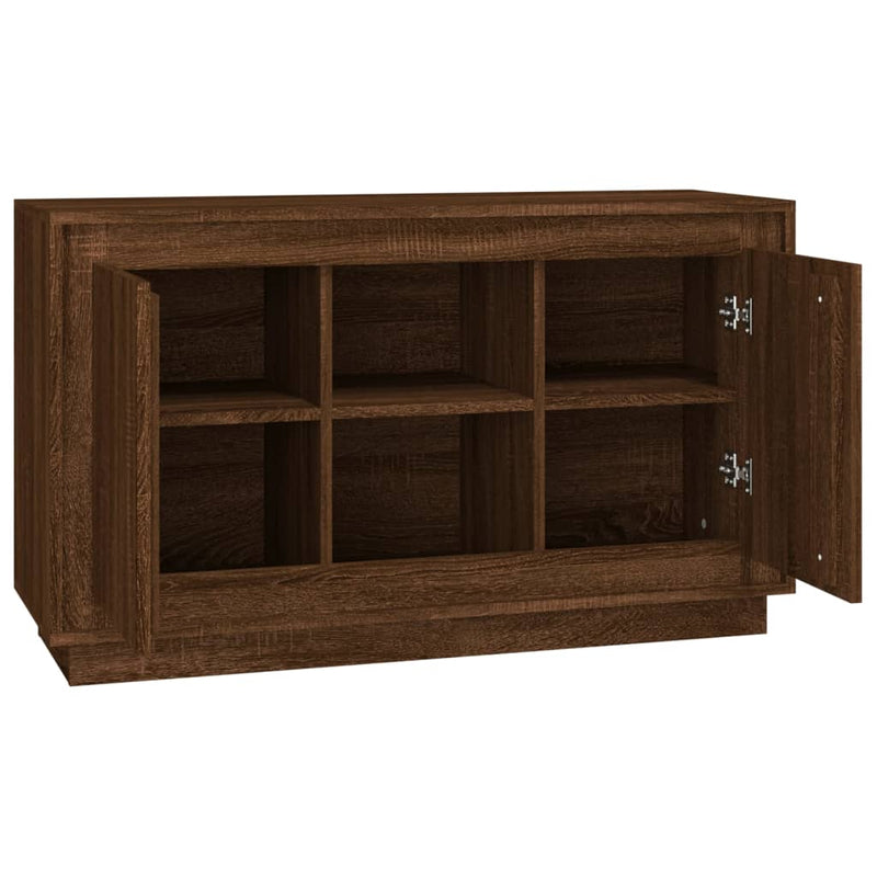 vidaXL barna tölgyszínű szerelt fa tálalószekrény 102 x 35 x 60 cm