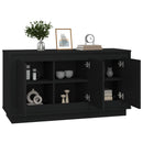 vidaXL fekete szerelt fa tálalószekrény 102x35x55 cm