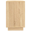 vidaXL sonoma tölgy színű szerelt fa tálalóasztal 102x35x55 cm