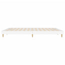 vidaXL fehér szerelt fa ágykeret 200 x 200 cm