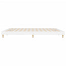 vidaXL magasfényű fehér szerelt fa ágykeret 200 x 200 cm