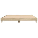 vidaXL sonoma tölgy színű szerelt fa ágykeret matrac nélkül 140x200 cm