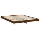 vidaXL barna tölgy színű szerelt fa ágykeret matrac nélkül 120x200 cm