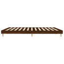 vidaXL barna tölgy színű szerelt fa ágykeret matrac nélkül 120x200 cm