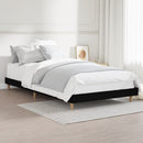 vidaXL fekete szerelt fa ágykeret 100 x 200 cm