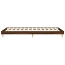 vidaXL barna tölgy színű szerelt fa ágykeret matrac nélkül 100x200 cm