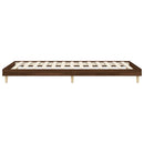 vidaXL barna tölgy színű szerelt fa ágykeret matrac nélkül 75x190 cm