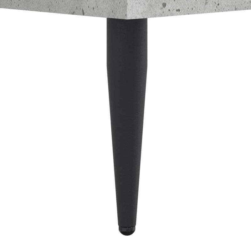 vidaXL betonszürke szerelt fa ágykeret 200 x 200 cm