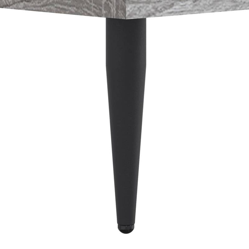 vidaXL sonoma tölgyszínű szerelt fa ágykeret 200 x 200 cm