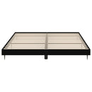 vidaXL fekete szerelt fa ágykeret matrac nélkül 180 x 200 cm