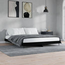 vidaXL fekete szerelt fa ágykeret matrac nélkül 180 x 200 cm