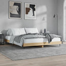 vidaXL sonoma tölgy színű szerelt fa ágykeret matrac nélkül 180x200 cm