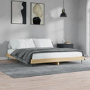 vidaXL sonoma tölgy színű szerelt fa ágykeret matrac nélkül 180x200 cm