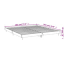 vidaXL szürke sonoma színű szerelt fa ágykeret matrac nélkül 180x200cm