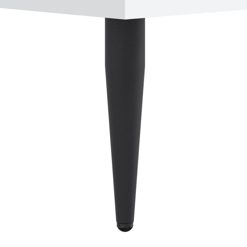 vidaXL magasfényű fehér szerelt fa ágykeret 160 x 200 cm