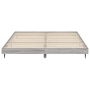vidaXL szürke sonoma színű szerelt fa ágykeret matrac nélkül 160x200cm