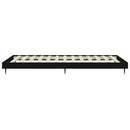 vidaXL fekete szerelt fa ágykeret 100 x 200 cm