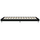 vidaXL fekete szerelt fa ágykeret 90 x 200 cm