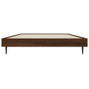 vidaXL barna tölgy színű szerelt fa ágykeret matrac nélkül 90x200 cm