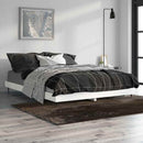 vidaXL magasfényű fehér szerelt fa ágykeret 140 x 190 cm
